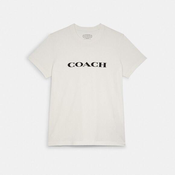 Coach Essential T Shirt In Organic Cotton - XL White - Picture 1 of 3